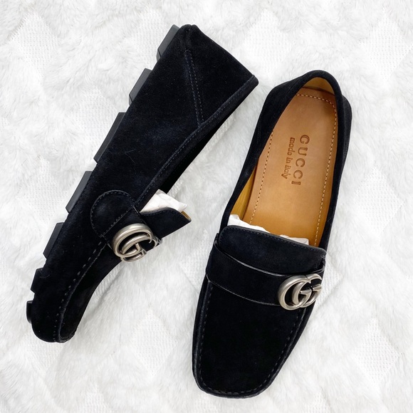 Gucci Other - GUCCI Black Suede Drivers Loafers - New